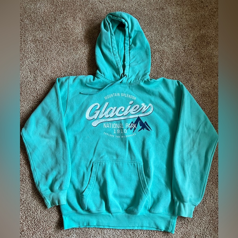 Teal Glacier National Park hoodie